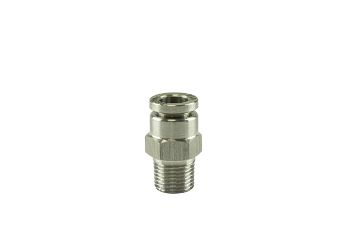 Turbosmart 1/8" NPT Straight Pushloc Fitting - SS - 1/4" (Order in)