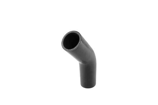 Turbosmart Silicon 45 Degree Silicon Hose Elbow 1.75" (Black) (Order in)