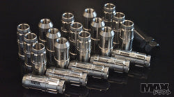 PSM CLEARCOAT STAINLESS Spline Drive Racing Lug Nuts 12x1.50 thread (Toyota, Mazda, Hyundai)