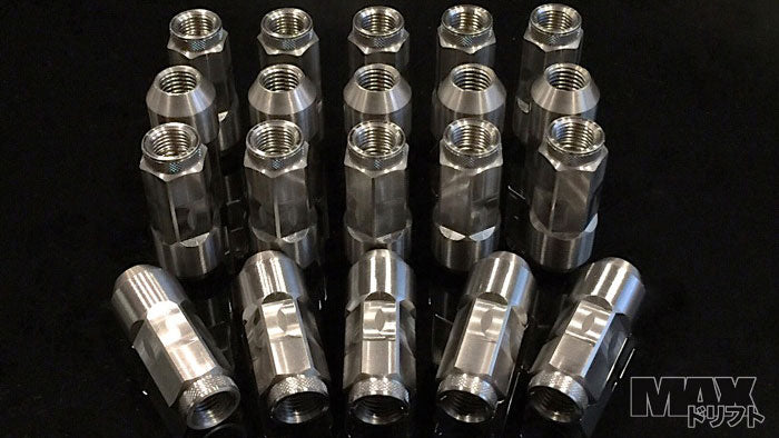 PSM CLEARCOAT STAINLESS 17mm HEX 50mm length Lug Nuts 12x1.25 thread (Nissan & FRS-BRZ Thread)